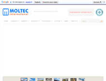 Tablet Screenshot of moltecinternational.com